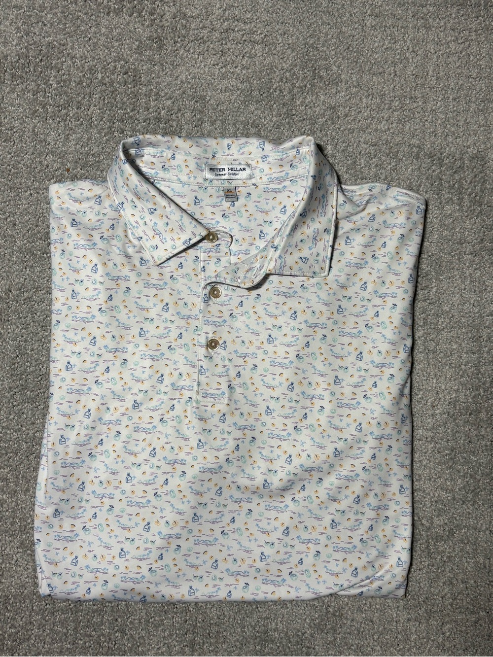 Lot of 4 Peter Millar Golf Polos Men’s XL